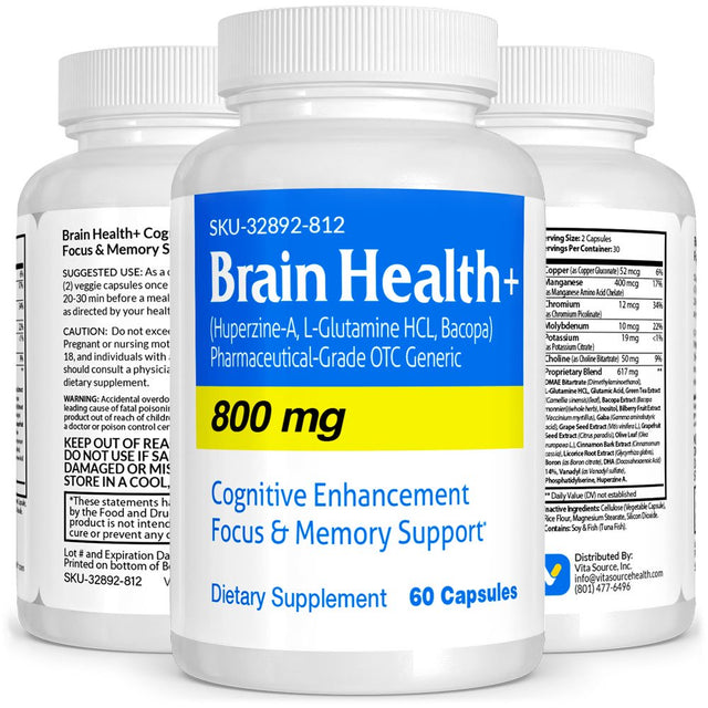 Brain Health Pharmaceutical-Grade Brain Supplements, Vitamins, Vitasource