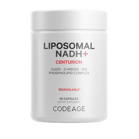 Codeage Liposomal NADH+, B-Nicotinamide Adenine Dinucleotide, Coq10, Vitamin B12, D-Ribose, 60 Ct