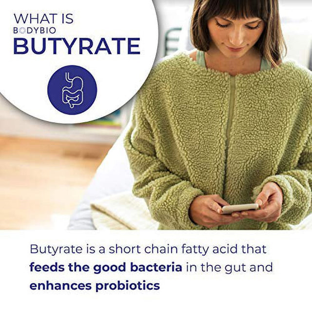 Bodybio Sodium Butyrate Gut Health Supplement 100 Capsules