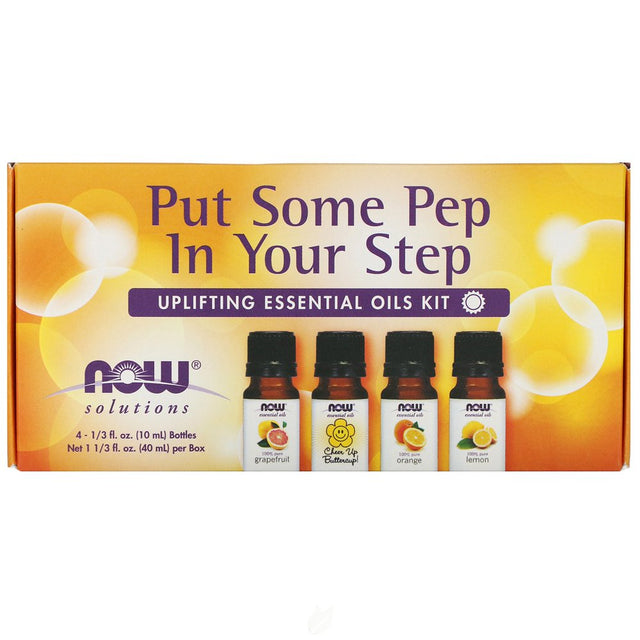 NOW Essential Oils Put Some Pep in Your Step Eo Uplifting Kit