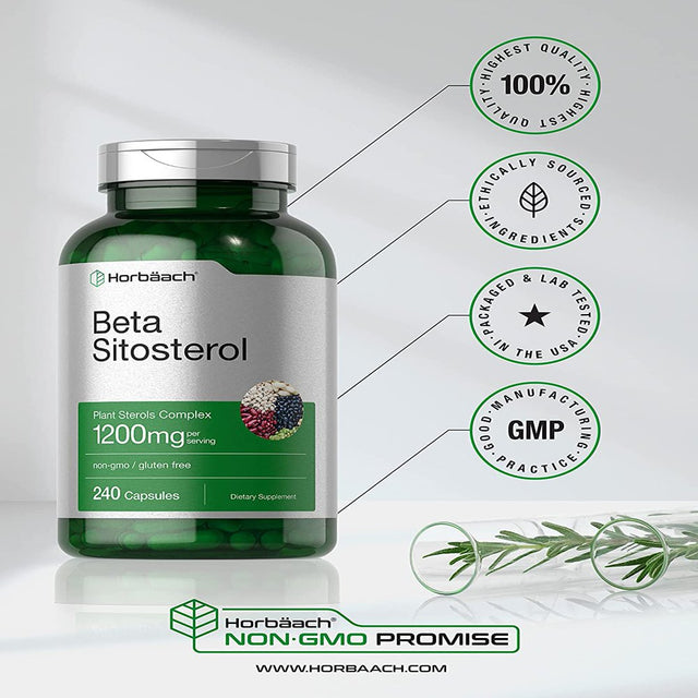 Beta Sitosterol 1200Mg | 240 Capsules | Mega Strength | by Horbaach