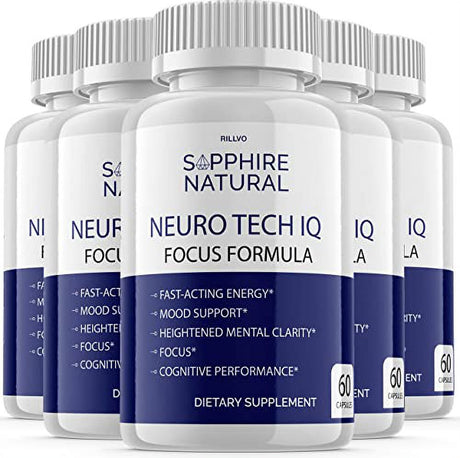 (5 Pack) Neuro Tech IQ Neurotech IQ Pills Brain Supplement (300 Capsules)