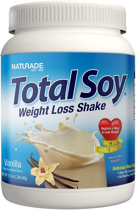 Naturade Total Soy Protein Powder - 13G Protein & 140Cal per Servings, Zero Trans Fat, Non-Gmo Soy - Lactose & Gluten Free - Vanilla (15 Servings)