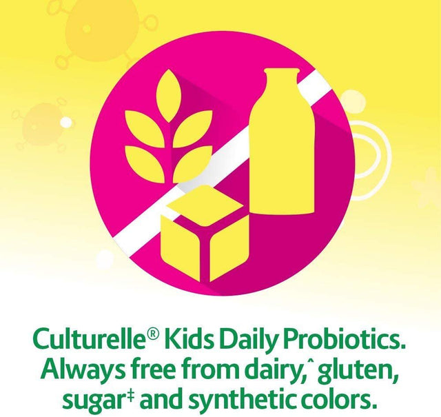 Culturelle Kids Probiotic + Fiber Packets for Kids 3+, Digestive Health & Immune Support, 60 Count