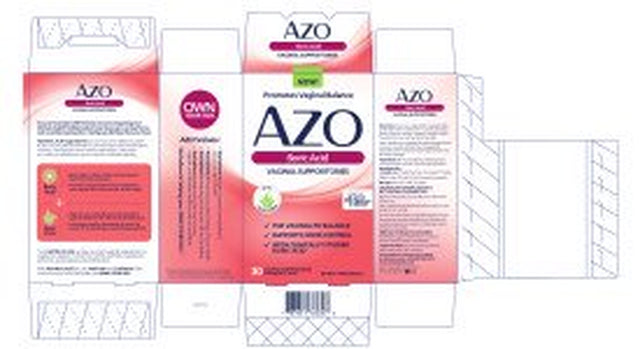 AZO Boric Acid Vaginal Suppositories, Supports Odor Control and Balance Vaginal PH with Boric Acid, Non-Gmo, 30 Count