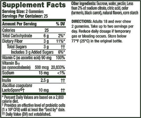 Align Probiotic, Gut Health & Immunity Support, Probiotic for Women and Men, #1 Doctor Recommended Brand, Vitamin C and B12 for Immune Support & Energy, Citrus Flavor, 50 Gummies