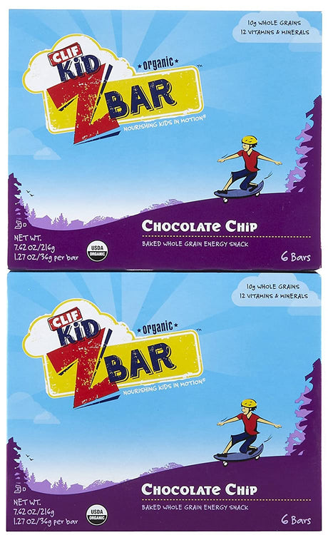 Clif Kid Z Bar, Chocolate Chip, 6 Ct, 2 Pk