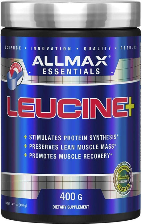 ALLMAX LEUCINE - 400 G - Stimulates Protein Synthesis, Preserves Lean Muscle & Promotes Recovery - 80 Servings