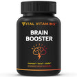 VITAL VITAMINS Brain Supplement Nootropics Booster - Enhance Focus & Mind, Boost Concentration, Improve Memory & Clarity for Men Women, Ginkgo Biloba,Dmae,Iq Neuro Energy, Vitamin B12 Bacopa Monnieri