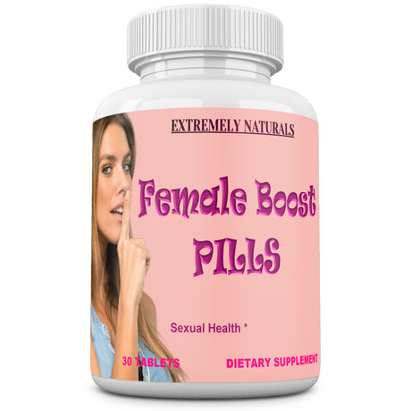 FEMALE BOOST PILLS Women Natural Enhancement with Multivitamin, Mineral and Herbal Performance Booster Support with Horny Goat Weed and Maca Extract. 30 Pills