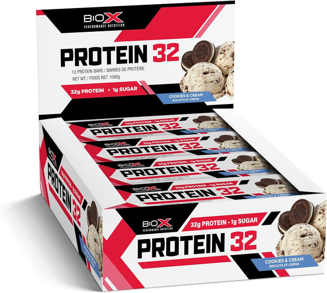 Biox Performance Nutrition Protein 32 Bars 1-82G Bar - Cookies N Cream