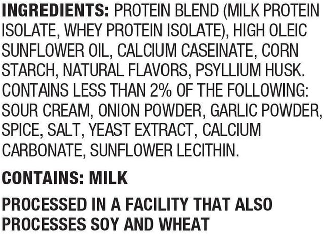 Quest Nutrition Protein Chips, Sour Cream & Onion, 21G Protein, 3G Net Carbs, 130 Cals, 1.1 Oz Bag, 1 Count, High Protein, Low Carb, Gluten Free, Soy Free, Potato Free