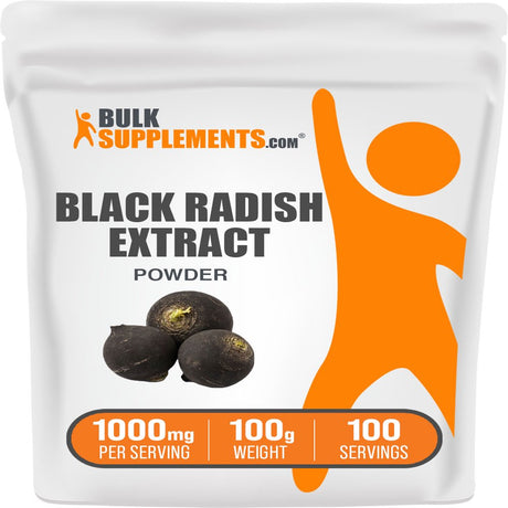 Bulksupplements.Com Black Radish Extract Powder - Sugar Balance Herbal Supplement for Liver (100 Grams - 3.5 Oz)