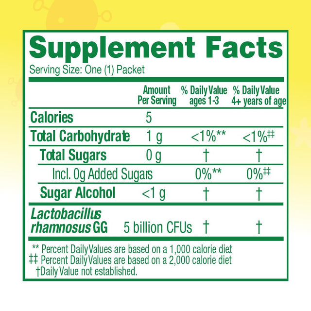 Culturelle Kids Daily Probiotic Supplement for Kids 3+, Supports a Healthy Immune & Digestive System*, 30 Single Packets