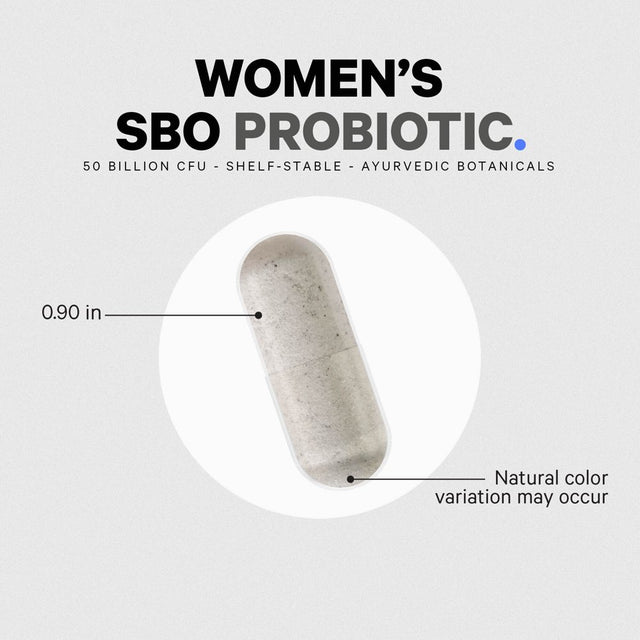 Codeage Women'S SBO Probiotic, 50 Billion CFU, Whole Food Prebiotics & Fermented Botanicals, Vegan, 60 Ct