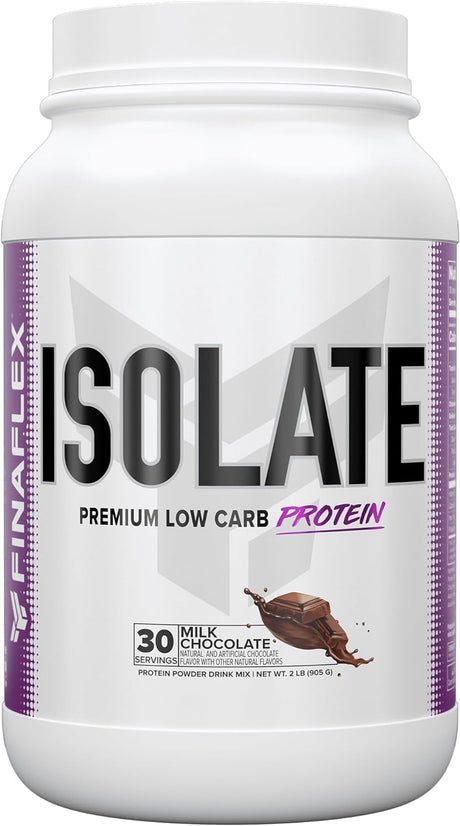 FINAFLEX Isolate, Milk Chocolate - 2 Lb - 25 Grams of Iso Protein per Serving - Milkshake-Like Taste - Zero Sugar, Zero Fat & Gluten Free - 30 Servings