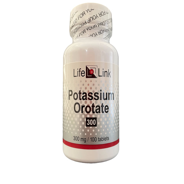 Lifelink'S Potassium Orotate | 300 Mg X 100 Tablets | Electrolyte Balance, Proper Nerve & Muscle Function | Gluten Free & Non-Gmo | Made in the USA