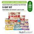 Nutrisystem Kickstart Balanced Nutrition 5-Day Protein Weight Loss Kit, Ready-To-Go Meals, 20 Pack