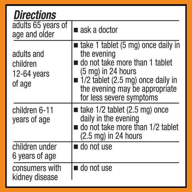 Equate Levocetirizine Dihydrochloride USP Allergy Relief Tablets, 5 Mg, 35 Count