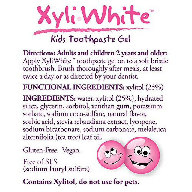 NOW Solutions, Xyliwhite Toothpaste Gel for Kids, Bubblegum Splash Flavor, Kid Approved! 3-Ounce, Packaging May Vary