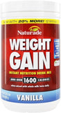 Naturade Weight Gain Instant Nutrition Drink Mix, Vanilla, 16.9 Oz