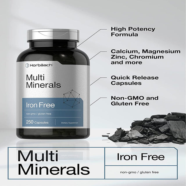 Multi Minerals Supplement | 250 Capsules | by Horbaach