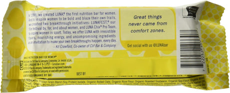 Clif Bar Luna Bar,Og3,Lemon Zest, 1.69 OZ