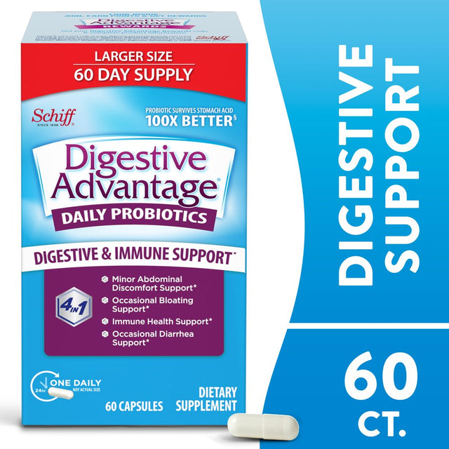 Digestive Advantage, Daily Probiotic Dietary Supplement - 60 Capsules