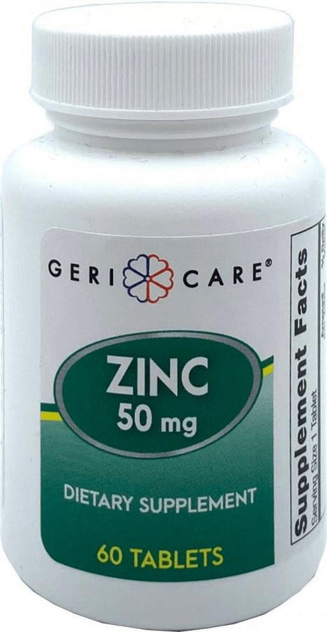 Geri-Care Zinc Sulfate Supplement, 50 Mg Strength, 60 Count