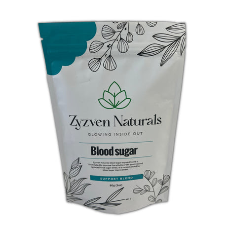 Zyzven Naturals Blood Sugar Support Loose Leaf Infusions Blend, 80G-2.8Oz Blend for Diabetic
