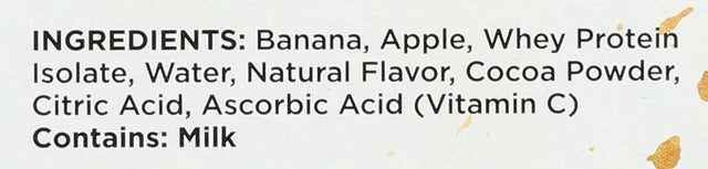 Fff Banana W/10G Protein Size 4.5Z All Natural Friut Banana W/10Grams Whey Protein in Pouch 4.5Z