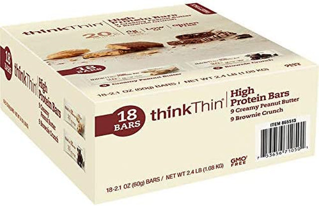 Think Thin High Protein Bar Variety Pack 18 Ct