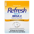 Refresh Optive Mega-3 Lubricant Eye Drops Preservative-Free Tears, 0.4 Ml, 30 Count