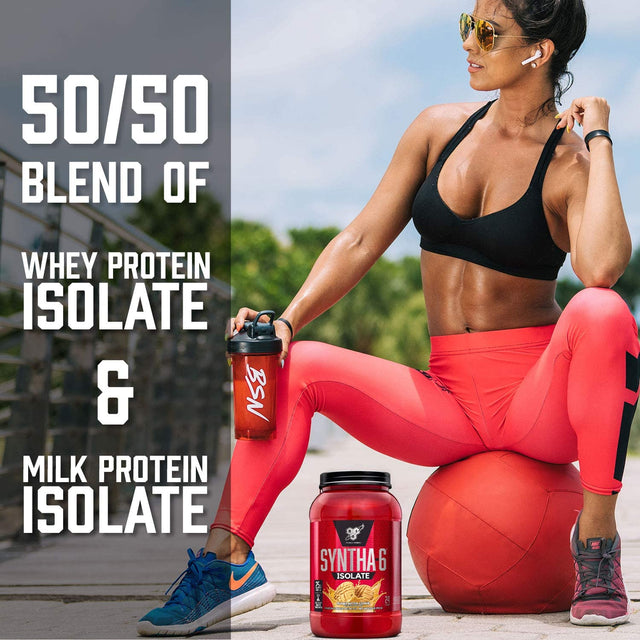 BSN SYNTHA-6 Isolate Protein Powder, Chocolate Protein Powder with Whey Protein Isolate, Milk Protein Isolate, Flavor: Chocolate Milkshake, 48 Servings (Packaging May Vary)