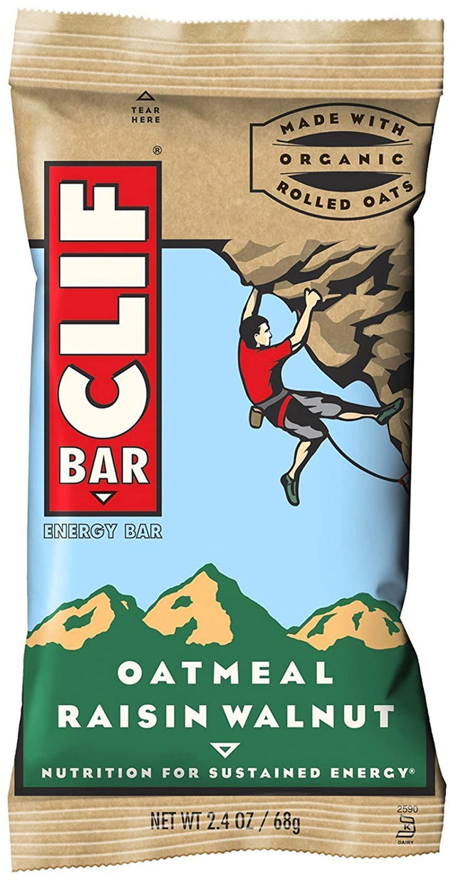 Clif Bar Energy Bars, Oatmeal Raisin Walnut, 12 Ct