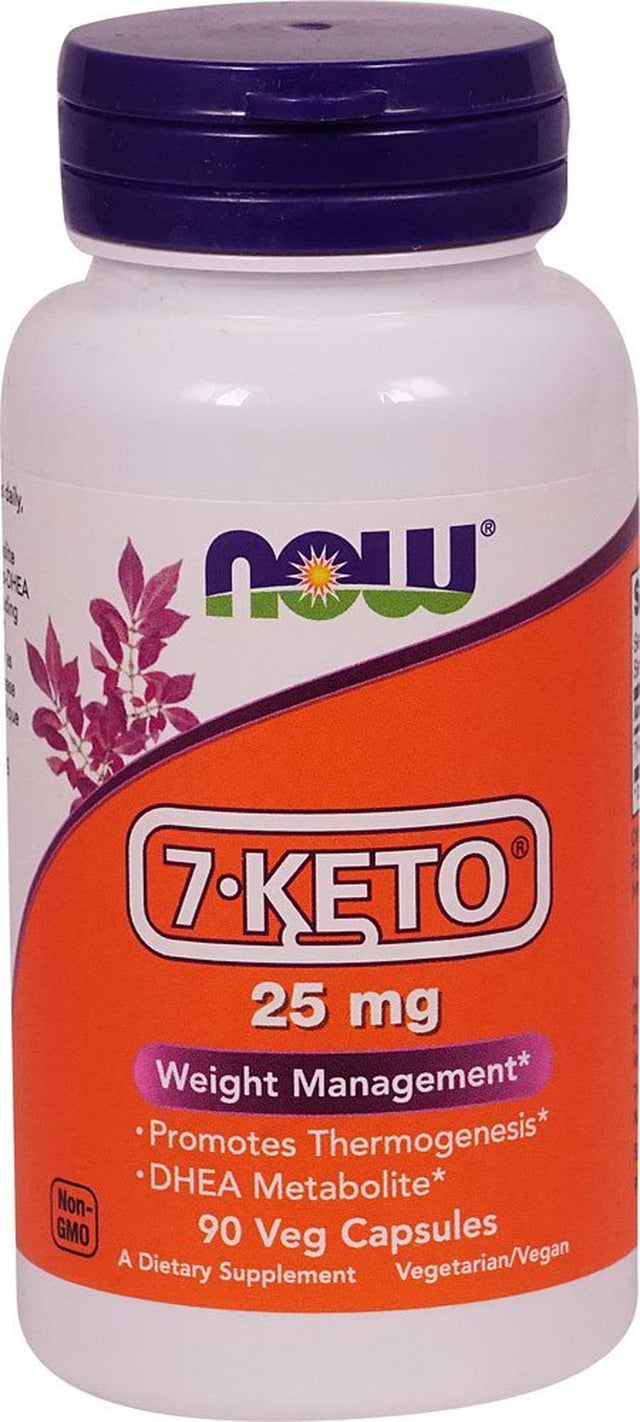 NOW 7-KETO -- 25 Mg - 90 Vegetarian Capsules