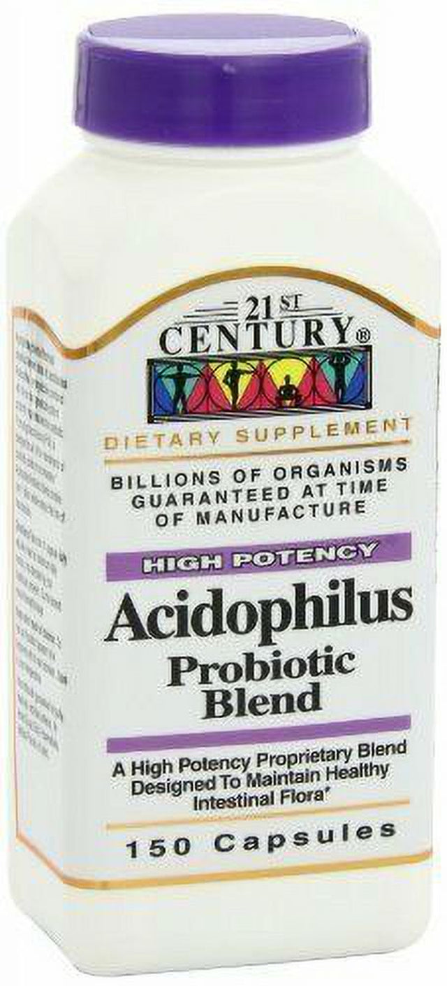 21St Century Acidophilus Probiotic Blend Capsules, 150 Ct, 3-Pack