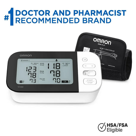 OMRON 7 Series Blood Pressure Monitor (BP7350), Upper Arm Cuff, Digital Bluetooth Blood Pressure Machine, Stores up to 120 Readings for Two Users (60 Readings Each)