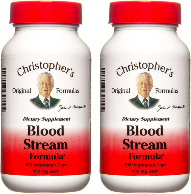 Dr. Christophers Formulas Cleanse Blood Stream - 100 Capsules, Pack of 2