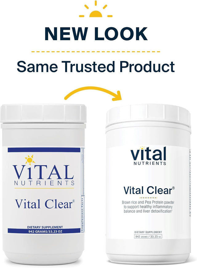 Vital Nutrients - Vital Clear - Nutritional and Herbal Support for Overall Health and Detoxification - Vegetarian - 942 Grams