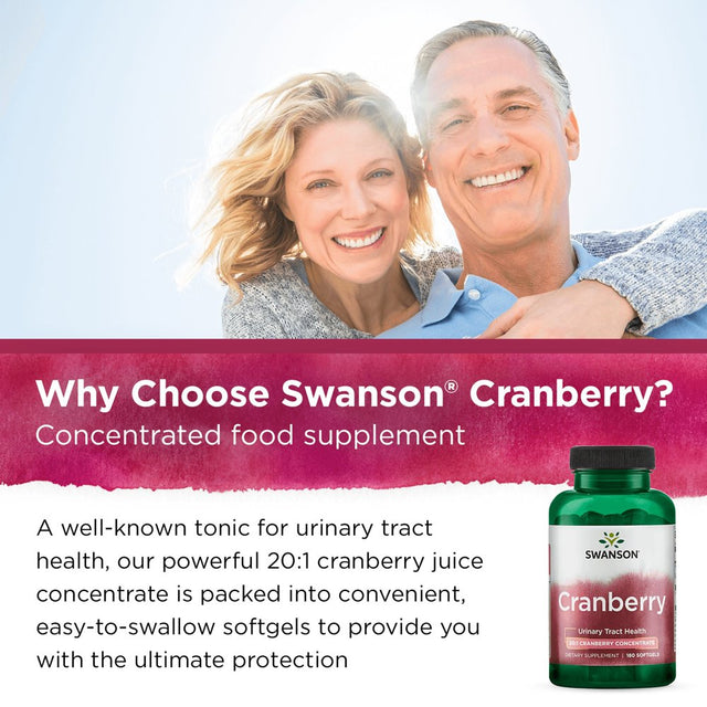 Swanson Cranberry 20:1 Concentrate 180 Sgels 2 Pack