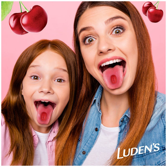 Luden'S Sugar Free Wild Cherry Throat Drops, Sore Throat Relief, 75 Count