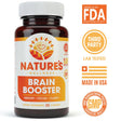 Brain Booster - Natural Cognitive Enhancer for Increased Focus, Memory and Mental Clarity | Nootropics Brain Supplement | DMAE, Rhodiola Rosea Extract, Bacopa Monnieri, Ginkgo Biloba