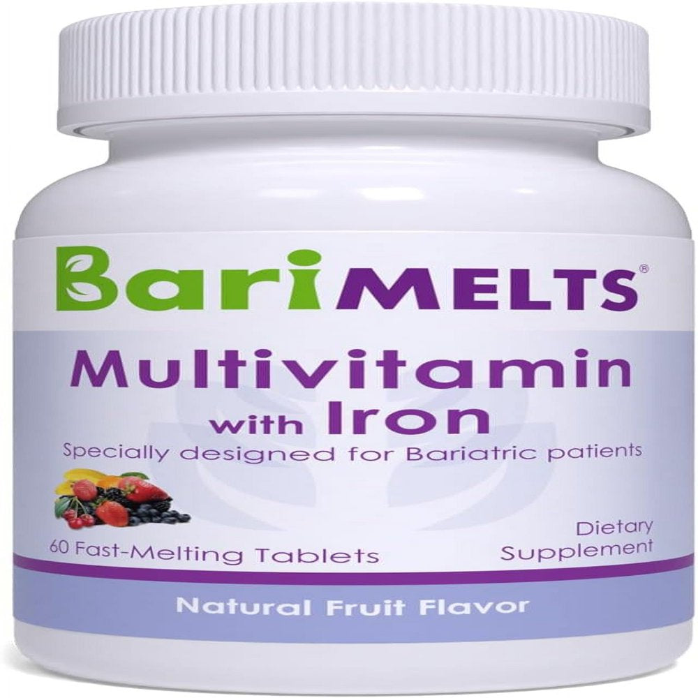 Barimelts Bariatric Multivitamin with Iron, 60 Fast-Dissolving Tablets ...