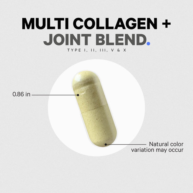 Codeage Multi Collagen Protein + Joint, Astaxanthin, Bromelaine, Hyaluronic Acid, Boswellia, Turmeric, 90 Ct