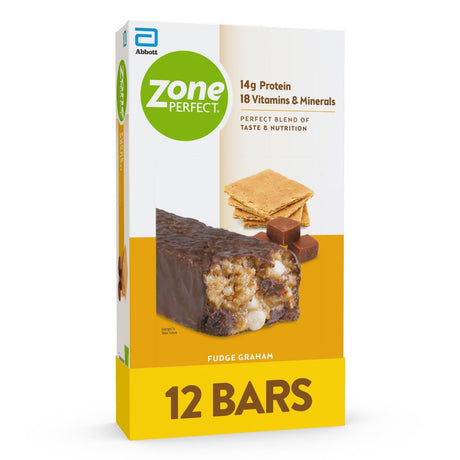 Zone Perfect All Natural Nutrition Bar, Fudge Graham, 1.76-Ounce Bars in 12-Count Boxes (Pack of 2)