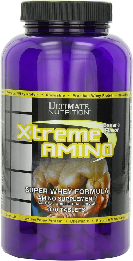 Ultimate Nutrition Xtreme Amino Dietary Supplement, Whey Protein Concentrate, Amino Acid Profile for Muscle Gainer, 330 Flavored Chewable Tablets