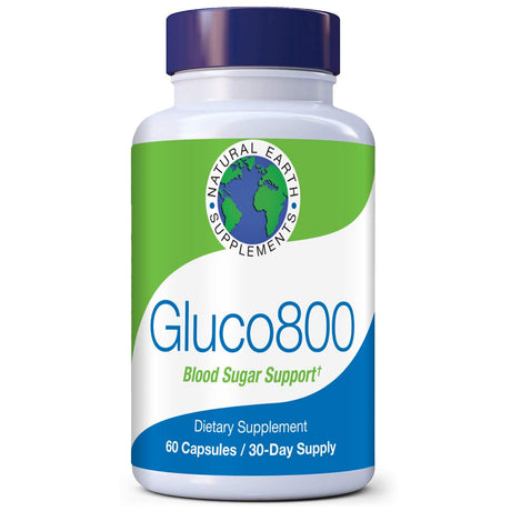 Gluco800 Blood Sugar Support Dietary Supplement to Promote Healthy Blood Sugar Levels with Alpha Lipoic Acid and Berberine. 30-Day Supply.