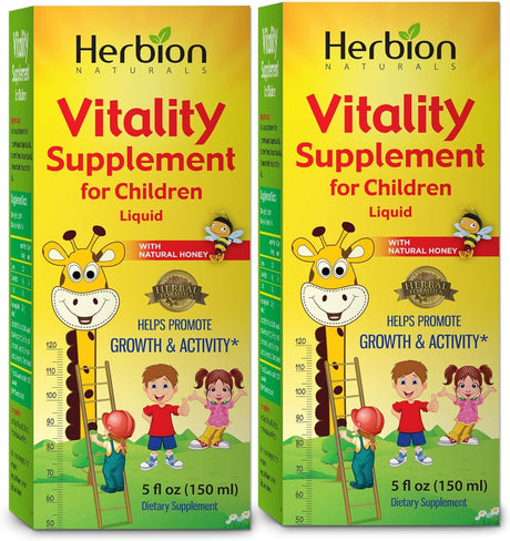 Vitality Supplement for Children - Promotes Growth and Appetite - Relieves Fatigue - Improves Mental and Physical Performance – 5 Fl Oz, for Kids 1 Year and Above, Pack of 2