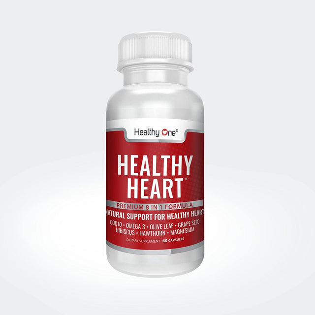 Healthy Heart Supplement | 8 All-Natural Ingredients | Helps Manage Wellness & Health | Improve Blood Flow (60)